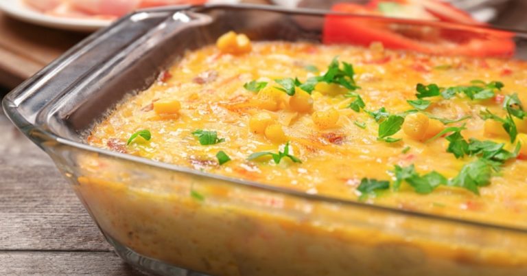 Creamy Savory Corn Pudding