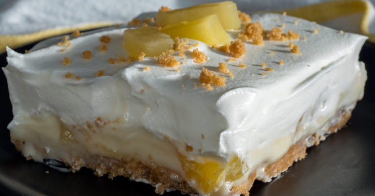 Creamy Pineapple Squares
