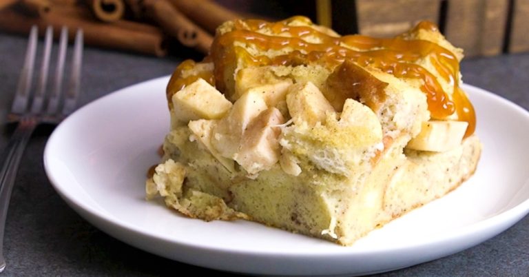 Caramel Apple French Toast Casserole