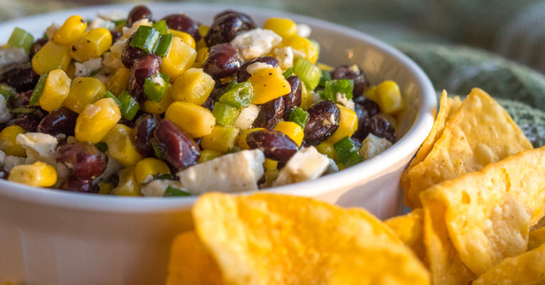 Black Bean Corn and Feta “Ugly Dip”