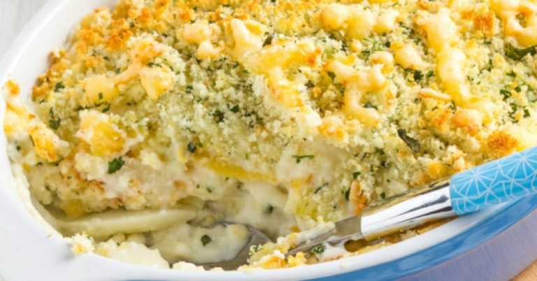 Four Cheese Herb Potato Bake
