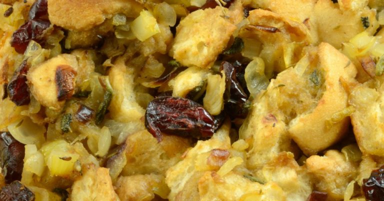 Festive Holiday Cranberry Stuffing