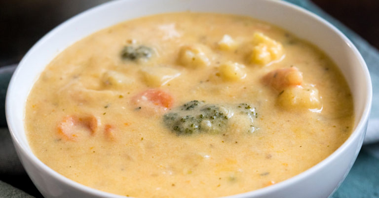 Thick and Cheesy Vegetable Chowder
