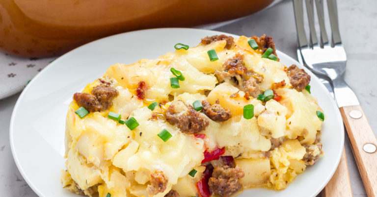 Super Easy And Delicious Sausage Potato Breakfast Bake