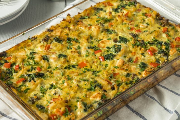 Potato, Sausage, and Veggie Breakfast Bake | 12 Tomatoes