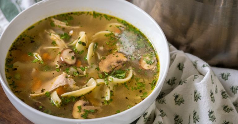 Detox Green Tea Chicken Noodle Soup
