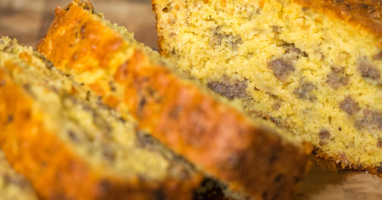 Sausage-Stuffed Cornbread Loaf