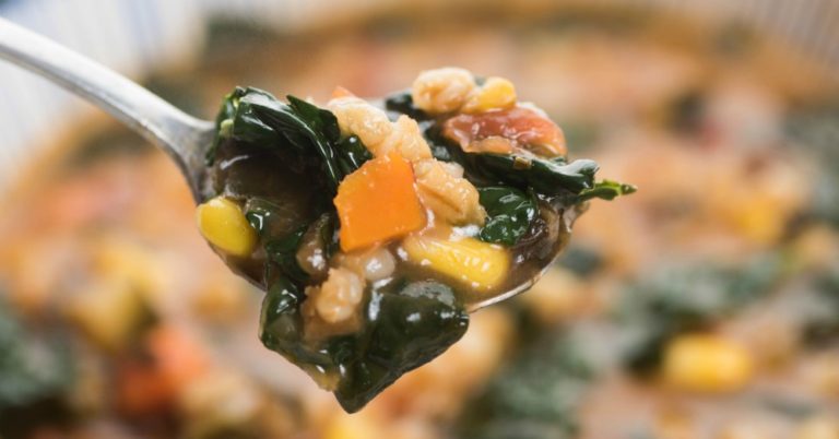 Sweet Potato, Kale, And Barley Soup