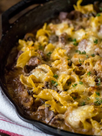 Cheesy French Onion Beef Stroganoff | 12 Tomatoes