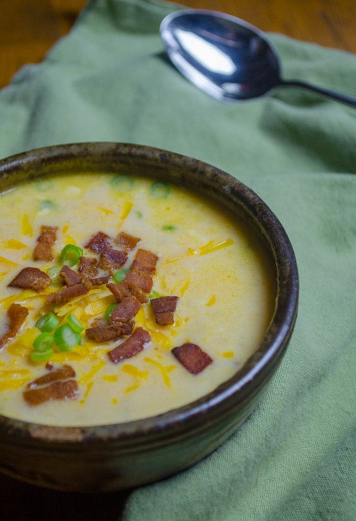 Instant Pot 8-Minute Cheesy Potato Soup | 12 Tomatoes