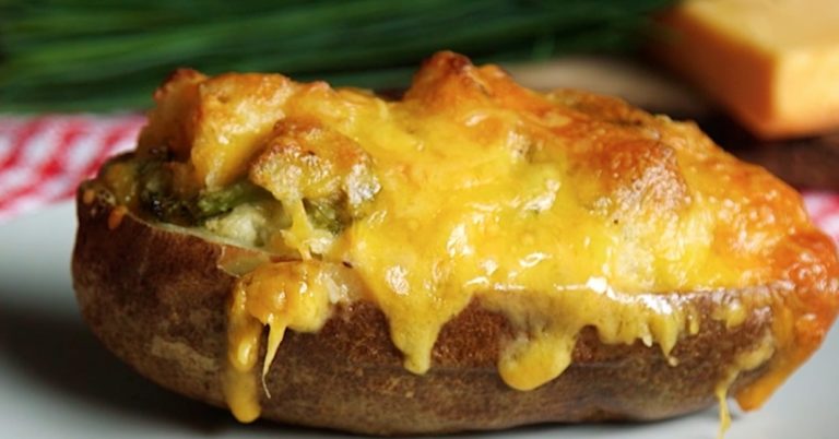 Twice-Baked Broccoli Cheddar Potatoes