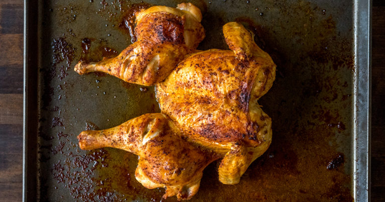 Simply-Seasoned Spatchcock Chicken