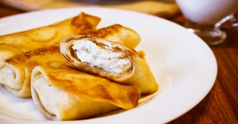Cottage Cheese Blintzes