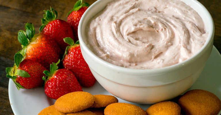 Strawberry Fluff Fruit Dip