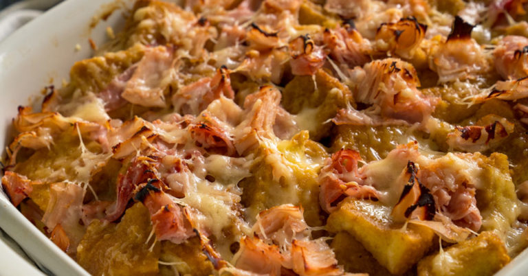 Cheesy Monte Cristo Casserole