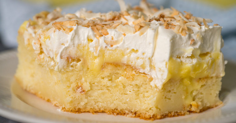 Coconut Cream Poke Cake