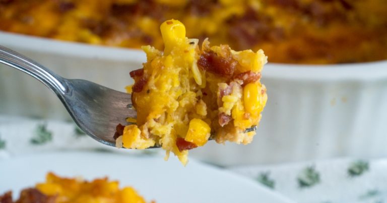 Cheesy Bacon Corn Casserole