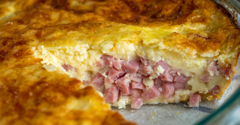Impossible Ham And Swiss Pie