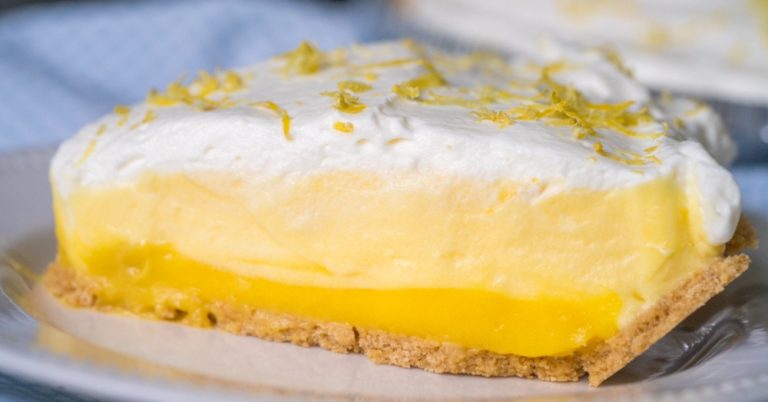 No-Bake Triple Layer Lemon Pie