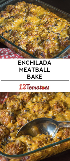 Enchilada Meatball Casserole-image