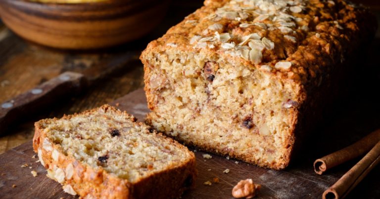 Choco-‘Nana-Oat-Nut Quick Bread