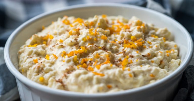 Stovetop Orange Rice Custard