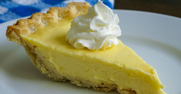 Meyer Lemon Sour Cream Pie