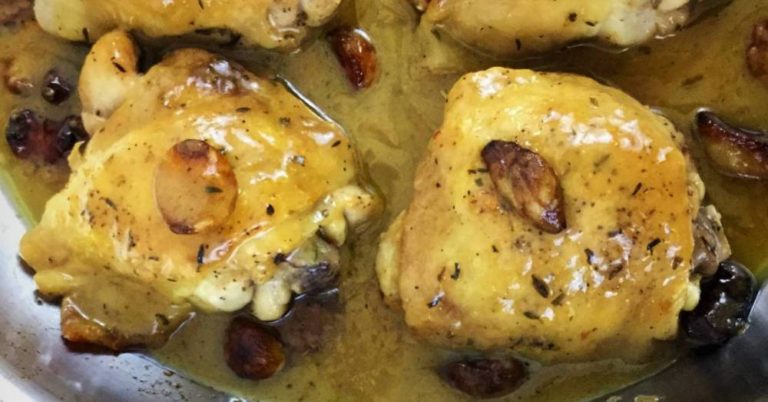 Rustic Chicken With Savory Garlic Sauce