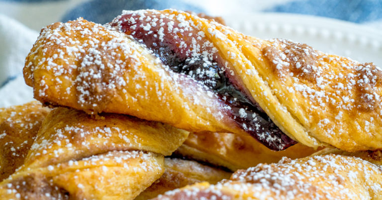 Blueberry Crumb Twist Sticks