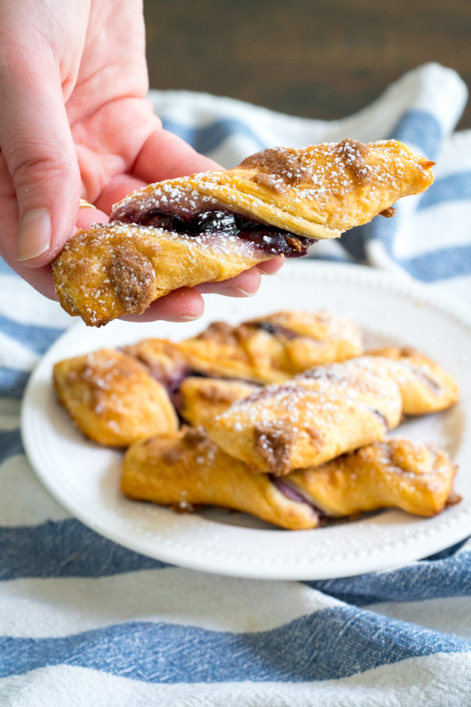 Blueberry Crumb Twist Sticks | 12 Tomatoes