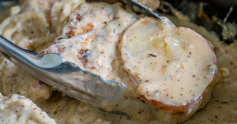Slow Cooker Dijon Pork Chops And Potatoes