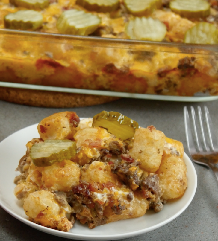 Bacon Cheeseburger Tater Tot Casserole