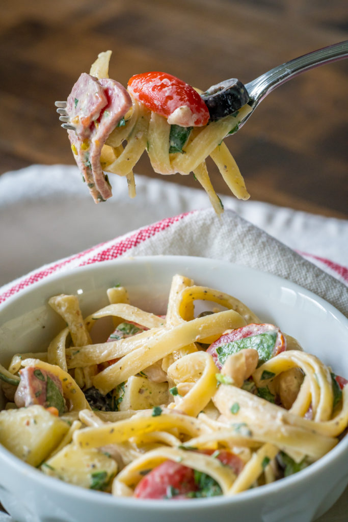 Creamy Tuscan Pasta Salad | 12 Tomatoes