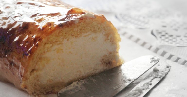 Creme Brulee Roll Cake