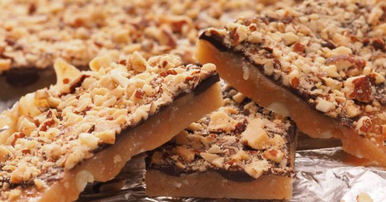 Homemade Almond Roca Bars