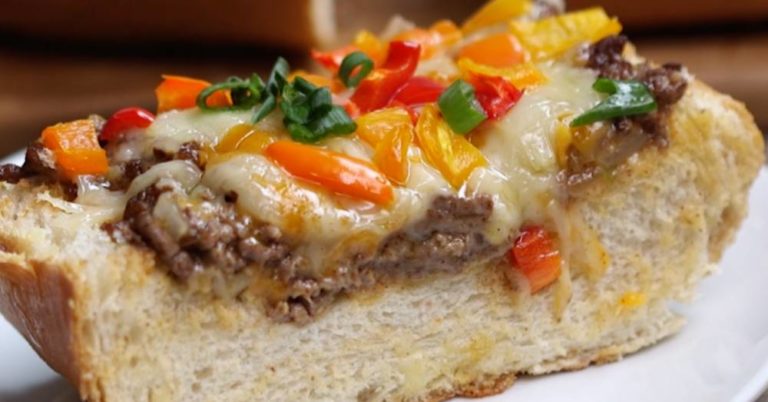 Sloppy Joe Stuffed Bread