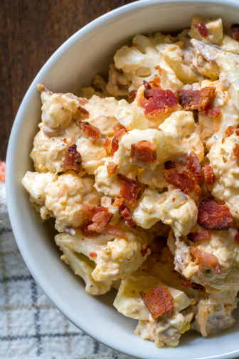 Cauliflower Bacon Egg Salad | 12 Tomatoes