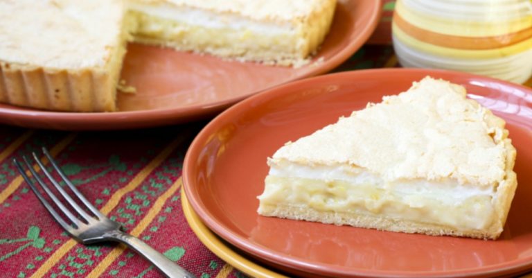 Lemon Coconut Custard Tart