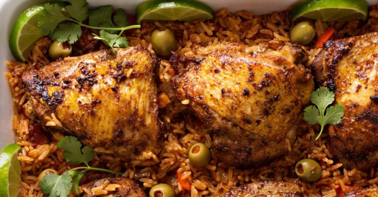 Chicken And Spanish Rice Bake