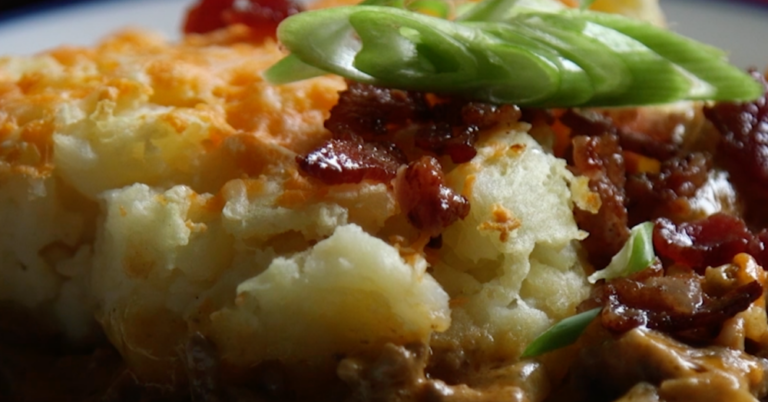 Bacon Cheeseburger Shepherd’s Pie