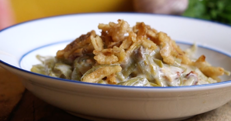 Creamy And Crunchy Green Bean Casserole