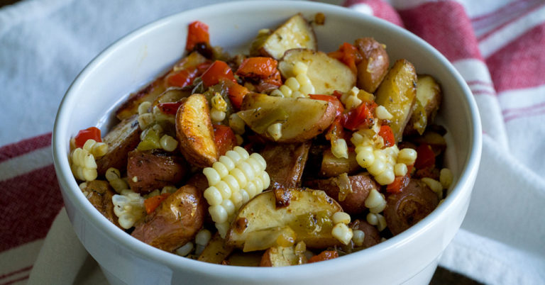 Southwestern Roasted Potato Veggie Salad