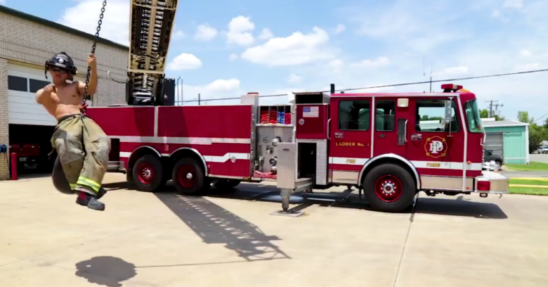 Shirtless Fireman Just Won The Internet With Most Epic Lip Sync Video Yet