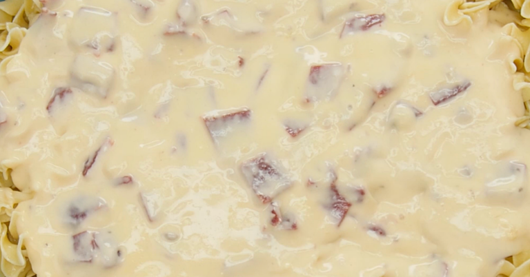 Cheesy Beef Jerky Pasta Bake