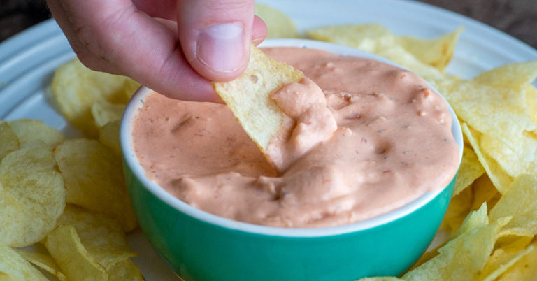 Potato Chip-Stuffed Potato Chip Dip