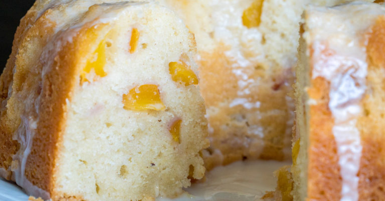 Sour Cream Peach Pound Cake