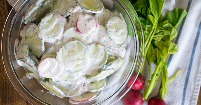 Cucumber Radish Polish Salad