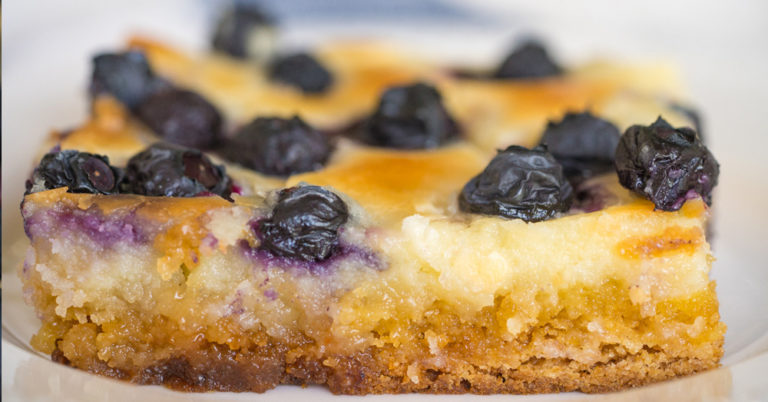 Blueberry Gooey Butter Cake