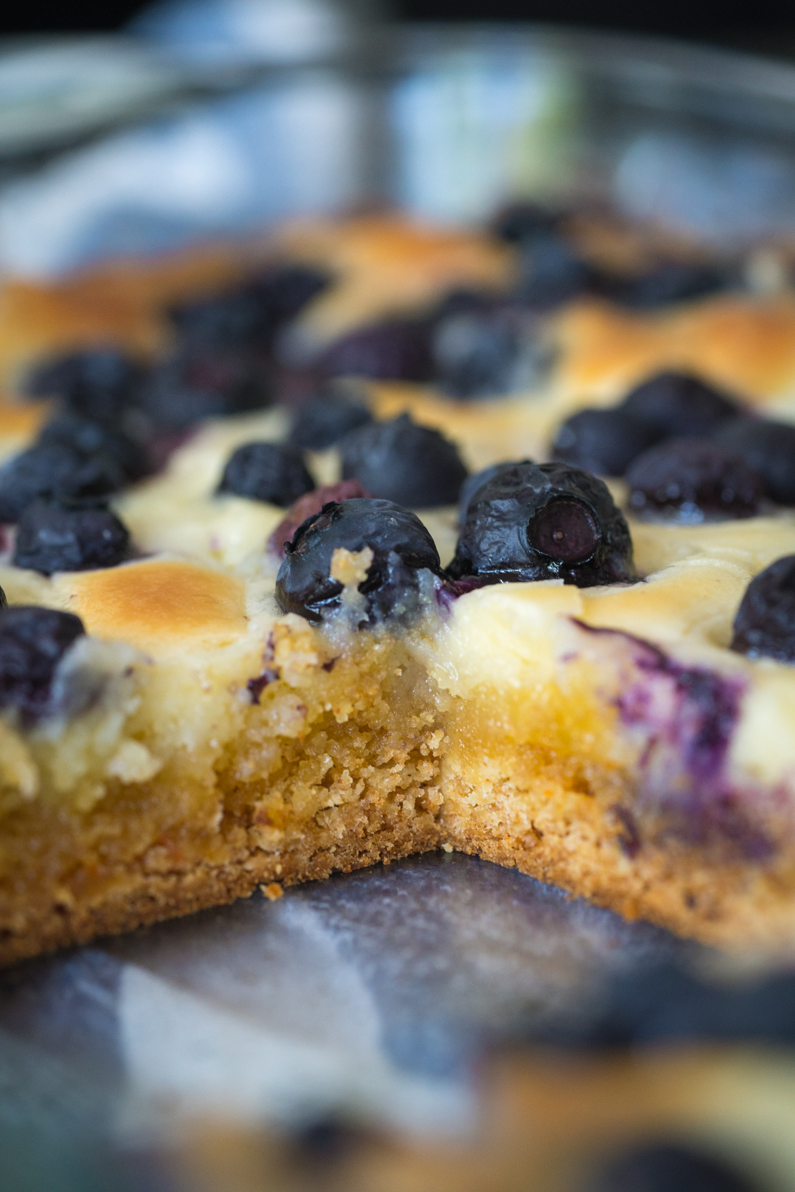 Kentucky Butter Cake with Blueberries | FaveSouthernRecipes.com