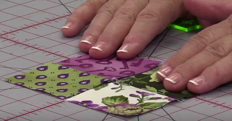 She Starts With A 4-Patch And Gets This Gorgeous Block!